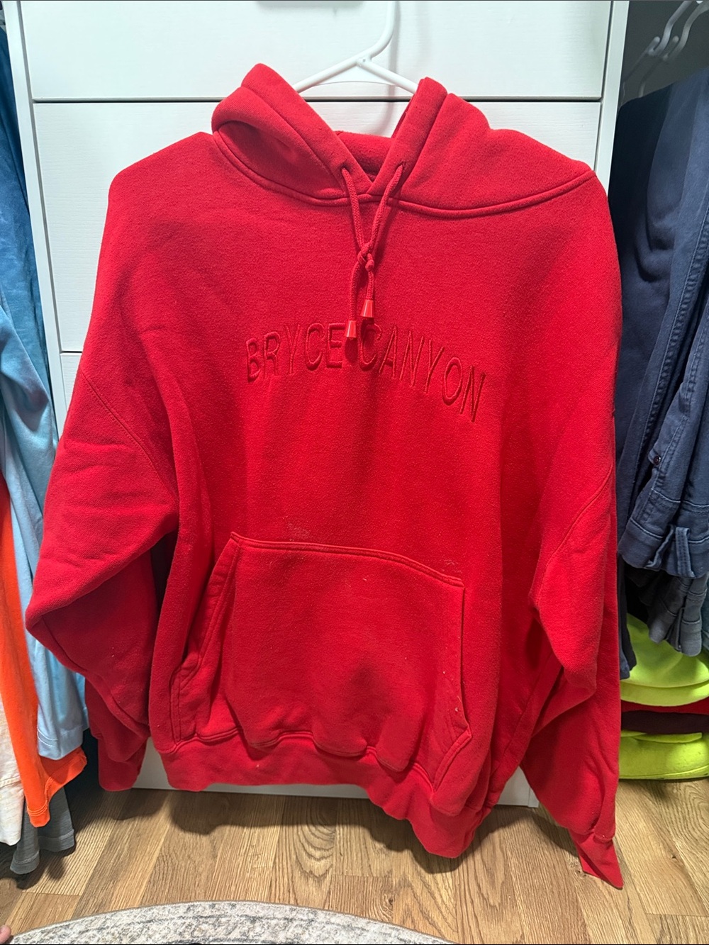Men's Red Hoodie Sweatshirt